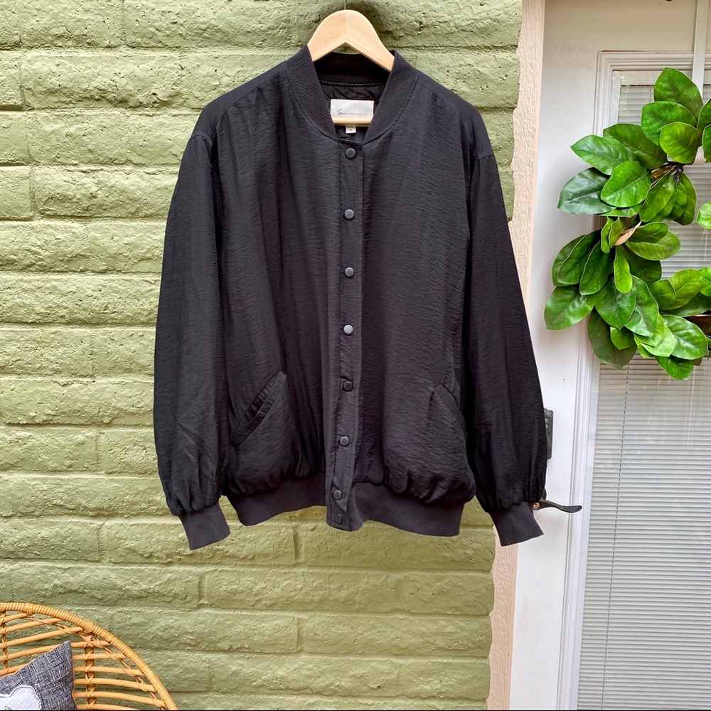 Vince Camuto Black Bomber Jacket